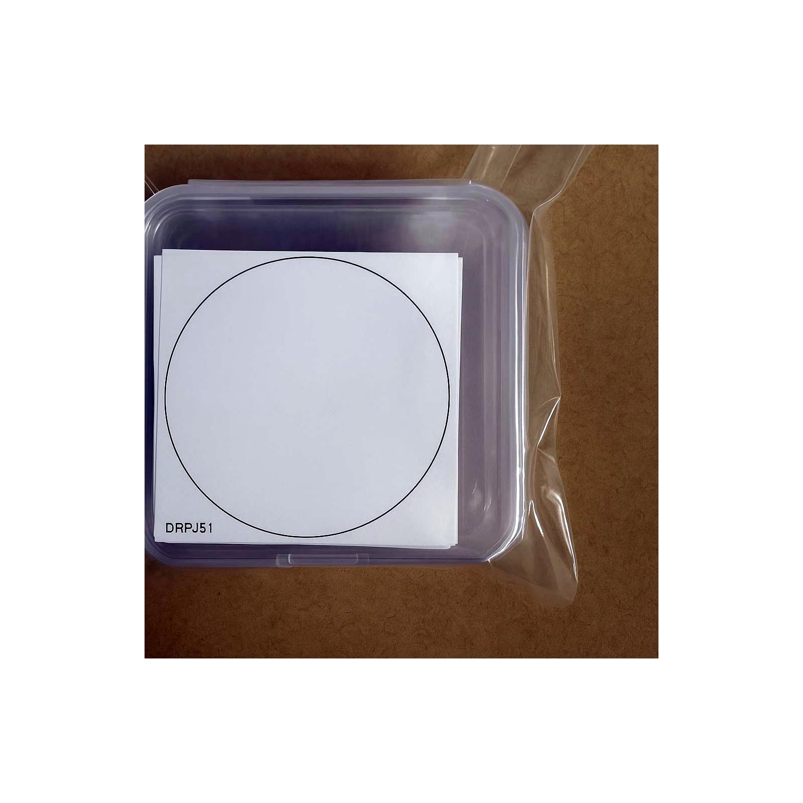 DRPJ51 Paper Underlay for Filter Mounts, 51 mm Circle, Filter Centering Support, Pack of 100 Sheets