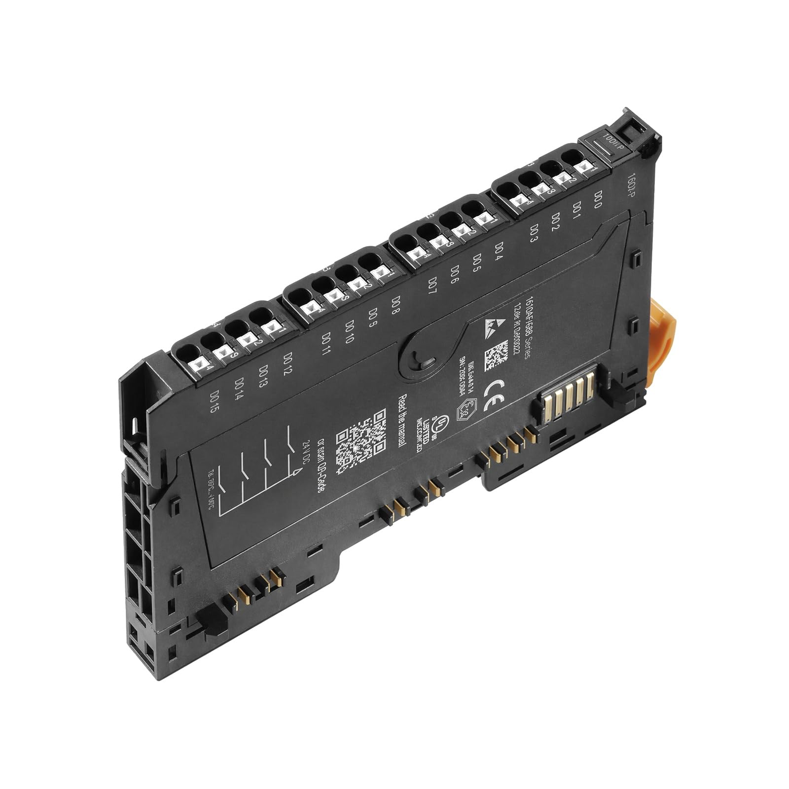 UR20 I/O Module UR20-16DI-P (Part Number 1315200000), 16-Channel Digital Input, DIN Rail