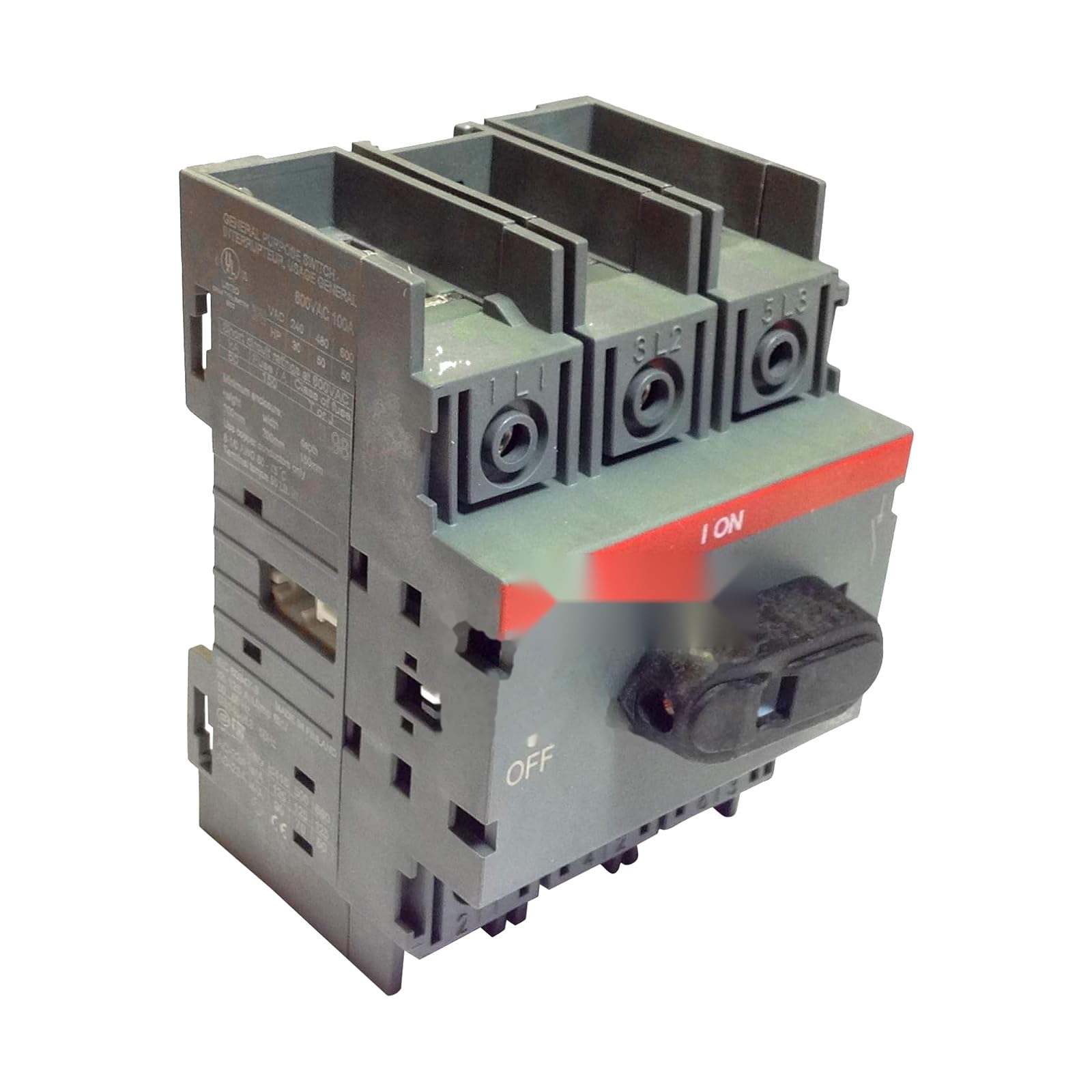 OT125F3 Switch Disconnect, 3-Pole, 125A, 1SCA105033R1001