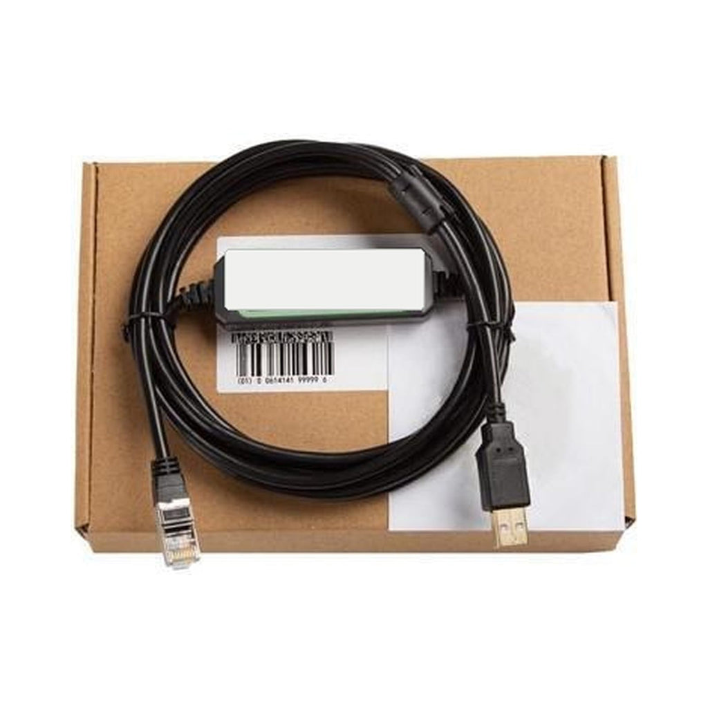 VFD-USB01 USB Download Cable Compatible with Delta VFD-E/EL/ED/CH2000 Series Inverters, 6P6C Plug, 1 Piece