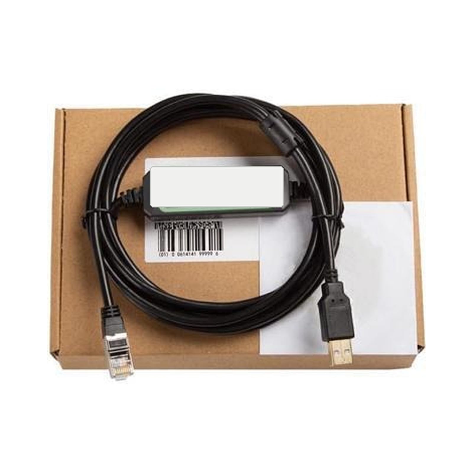 VFD-USB01 USB Download Cable Compatible with Delta VFD-E/EL/ED/CH2000 Series Inverters, 6P6C Plug, 1 Piece
