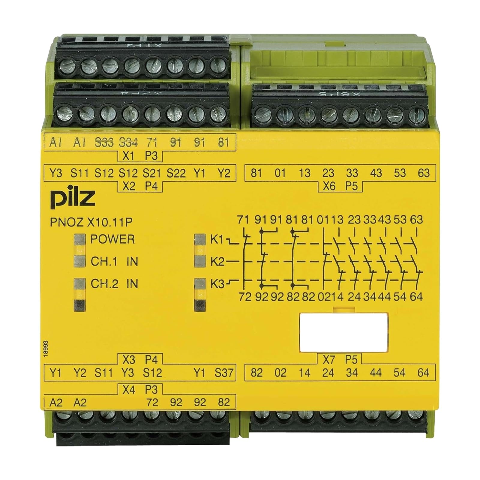 777750 Pilz -PNOZ X10.11P 24VDC 6n/o 4n/c 6LED -Safety Relay PNOZ X -E-Stop, Safety gate, Light Grid