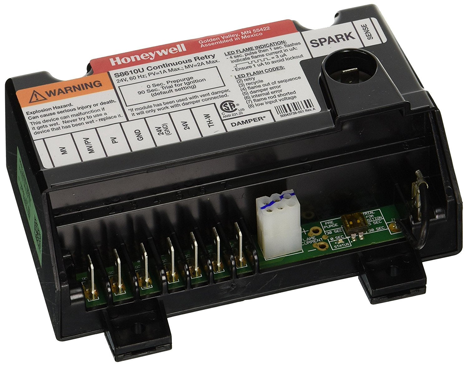 S8610U3009 Furnace Intermittent Pilot Control, 1 Piece
