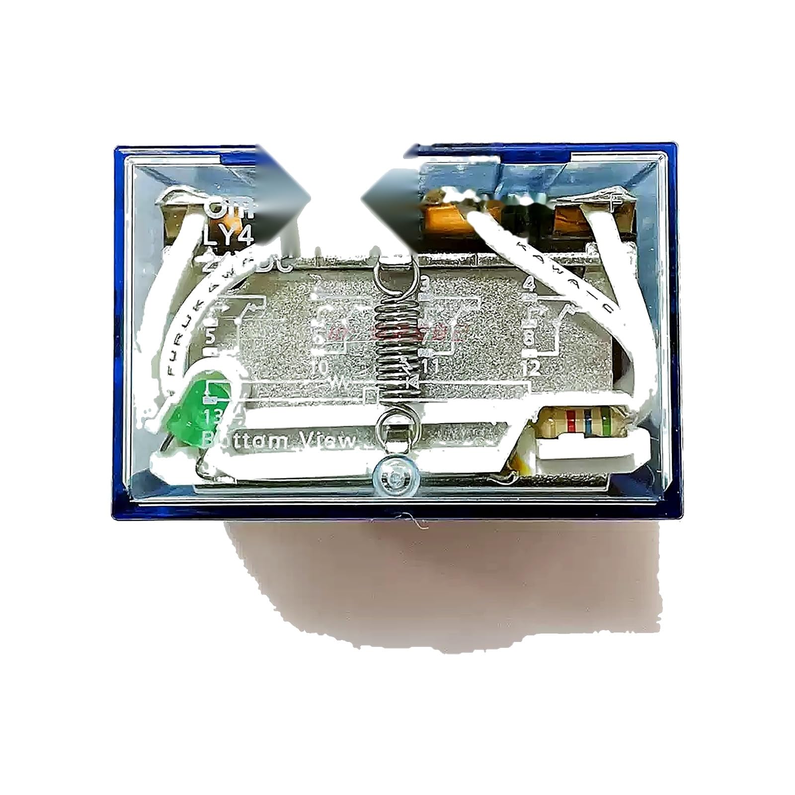 LY2N-J DC12V Socketable DPDT Relay (8-Pin), Pack of 2