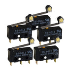 SS5GL2 Microswitch 125 VAC, 5A Micro Limit Switch, Hinge Roller Momentary Snap Action (), Pack of 2