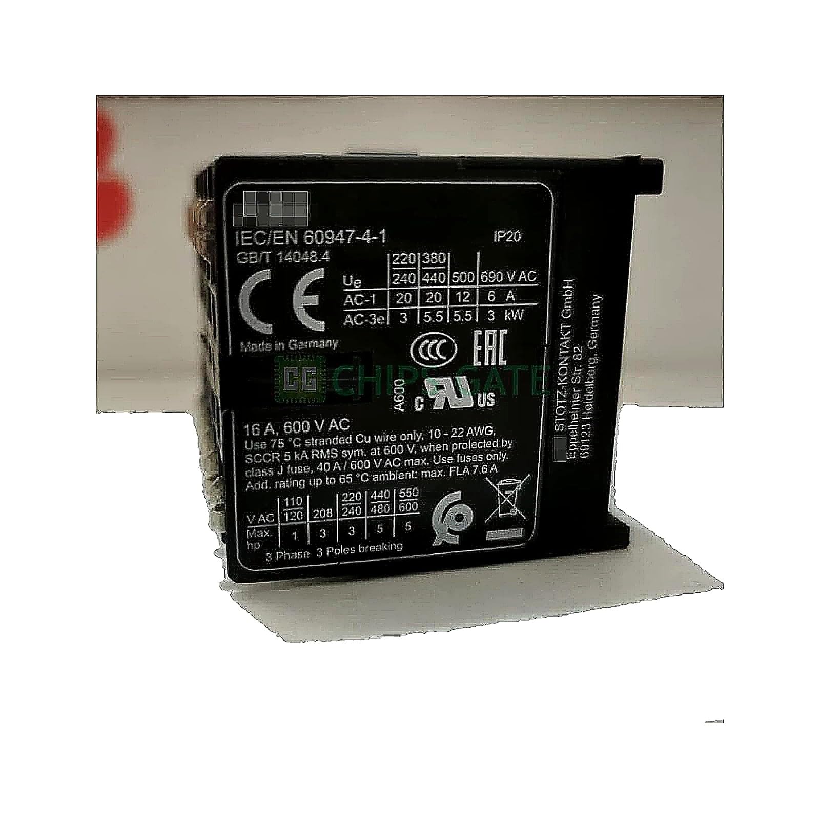Miniature Contactors IEC/EN 60947-4-1 24V Wide Legs
