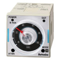 AT8N-2, Autonics Timer, 1/16 DIN, 6 operation modes, 0.05sec -100hr setting range, DPDT or SPDT Timed/Instant., 24VAC/24VDC, 