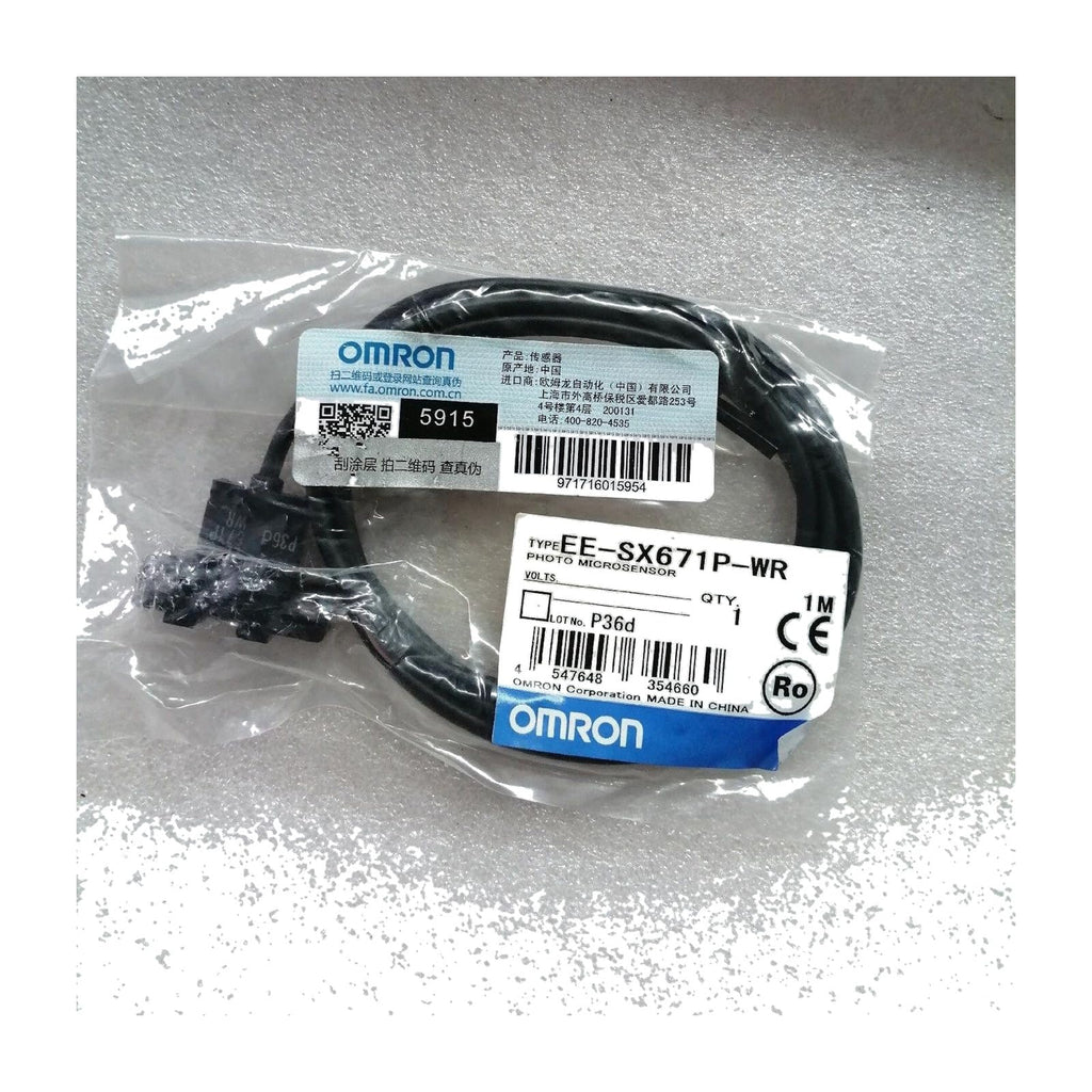 EE-SX671P-WR Slot-Type Photomicrosensor, 5 mm Slot, Pre-wired Replacement Sensor - 1 Count