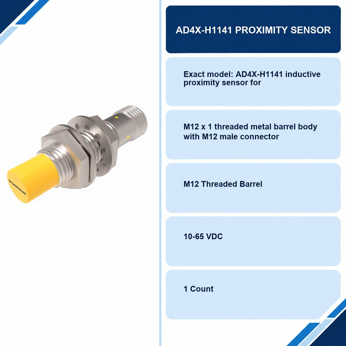 AD4X-H1141 Proximity Sensor specifications and delivery information