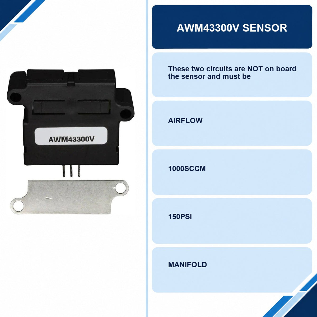 AWM43300V Sensor specifications and delivery information