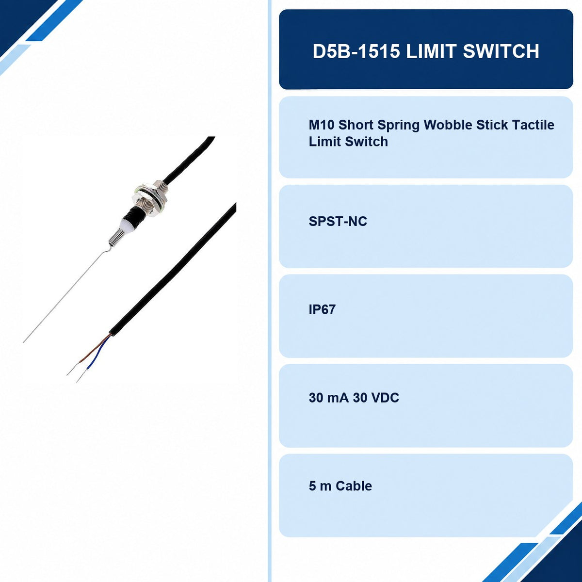 D5B-1515 Limit Switch specifications and delivery information