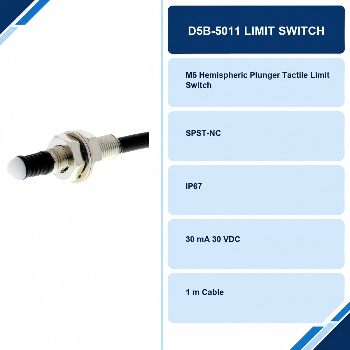 D5B-5011 Limit Switch specifications and delivery information