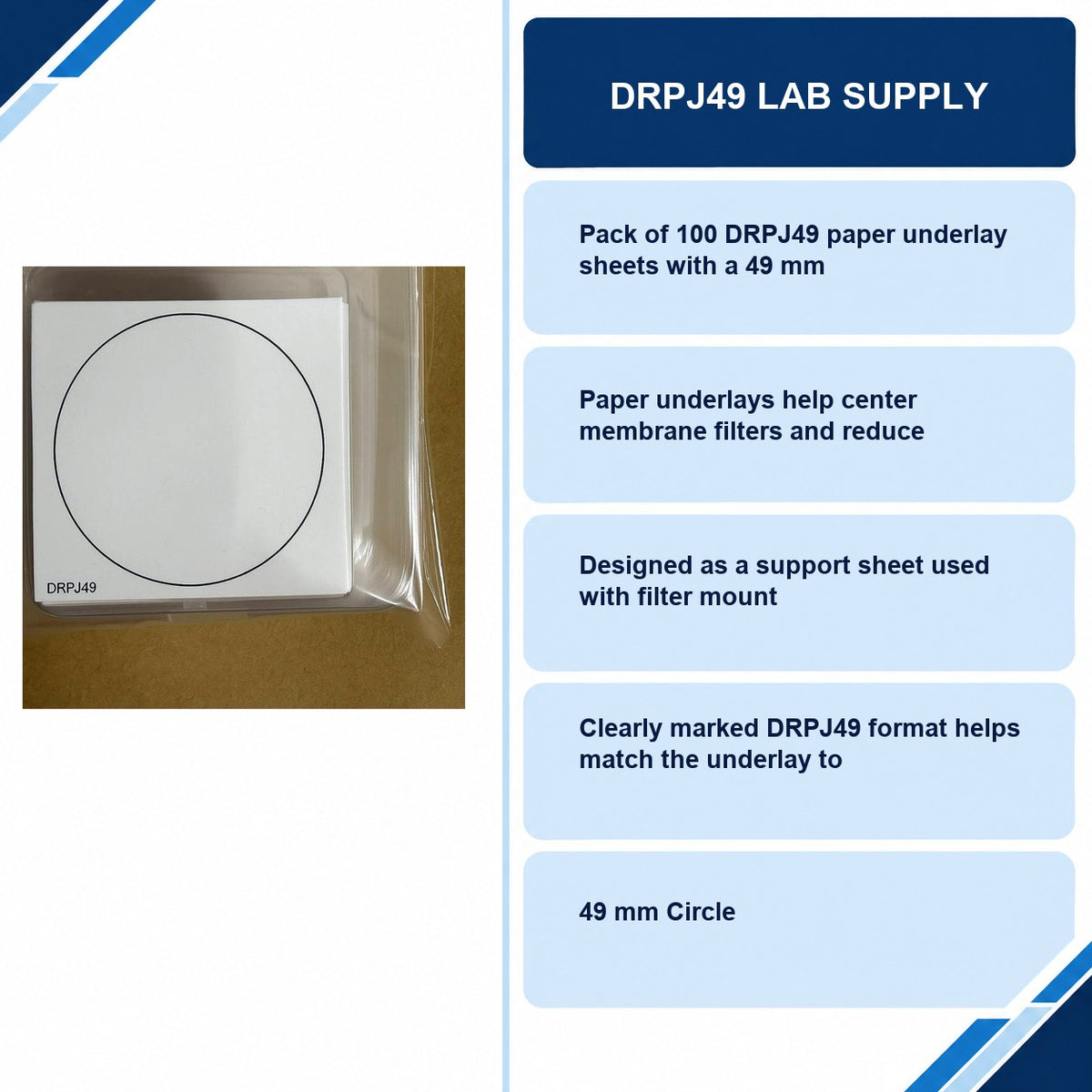 DRPJ49 Lab Supply specifications and delivery information