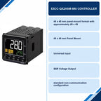 E5CC-QX2ASM-880 temperature-controller information: 48 x 48 mm panel mount, universal input, SSR voltage output and non-communication configuration.