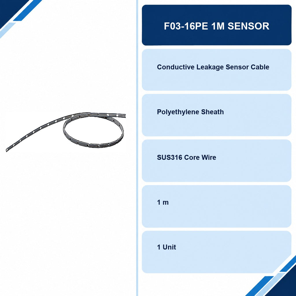F03-16PE 1M sensing band model, material and selected 1 m length information