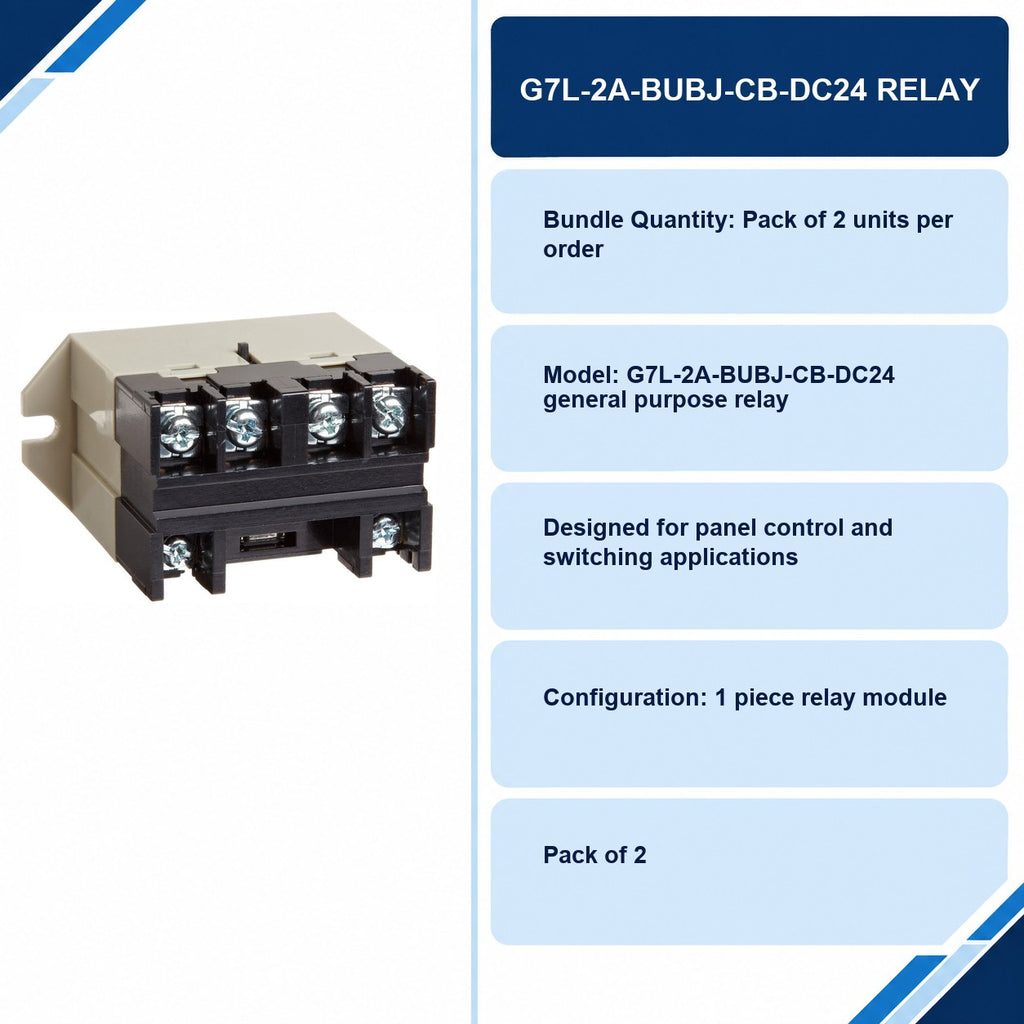 G7L-2A-BUBJ-CB-DC24 Relay specifications and delivery information