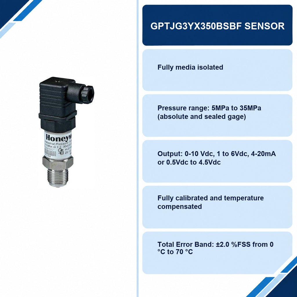 GPTJG3YX350BSBF Sensor specifications and delivery information