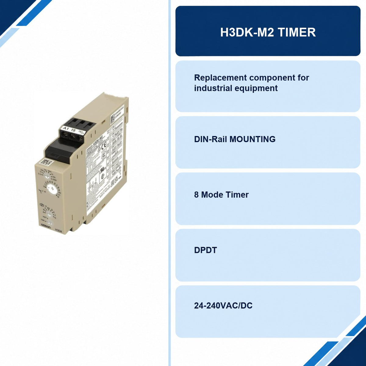 H3DK-M2 Timer specifications and delivery information