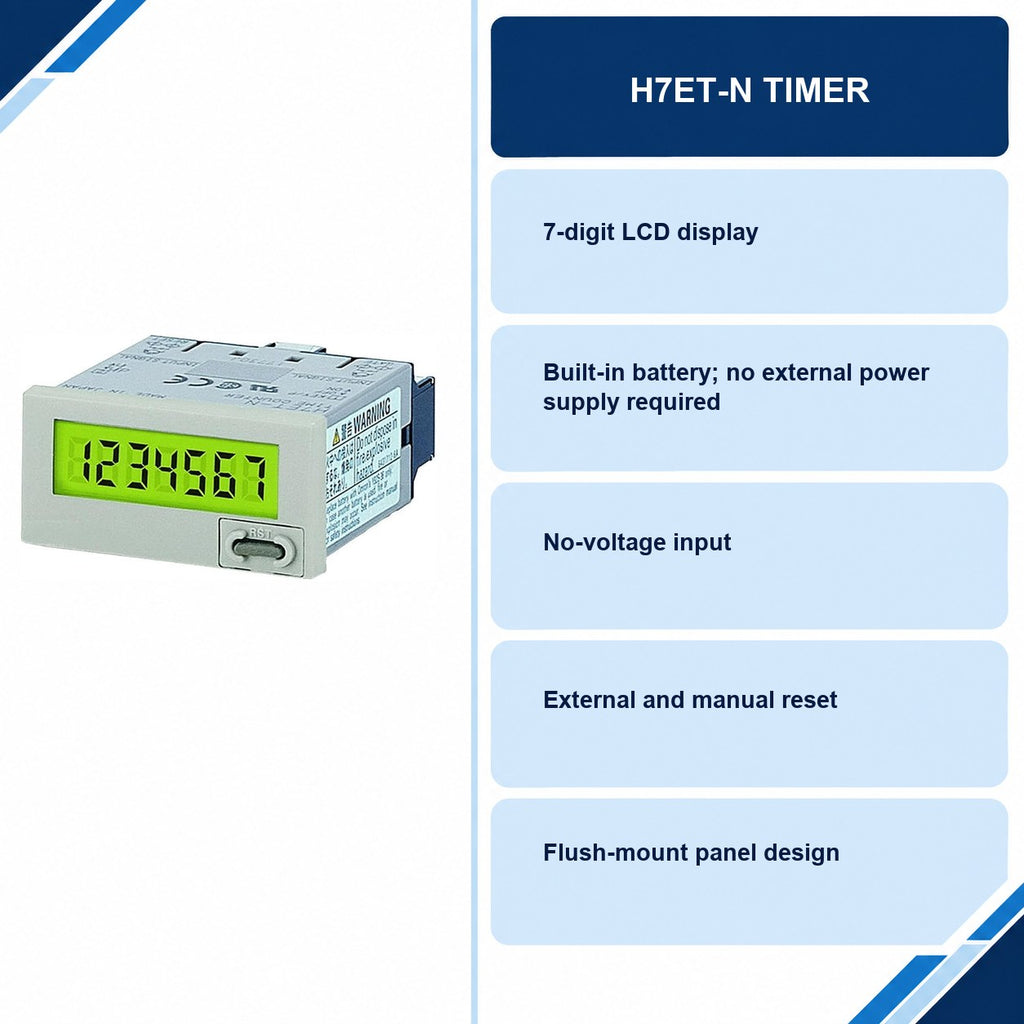 H7ET-N Timer specifications and delivery information