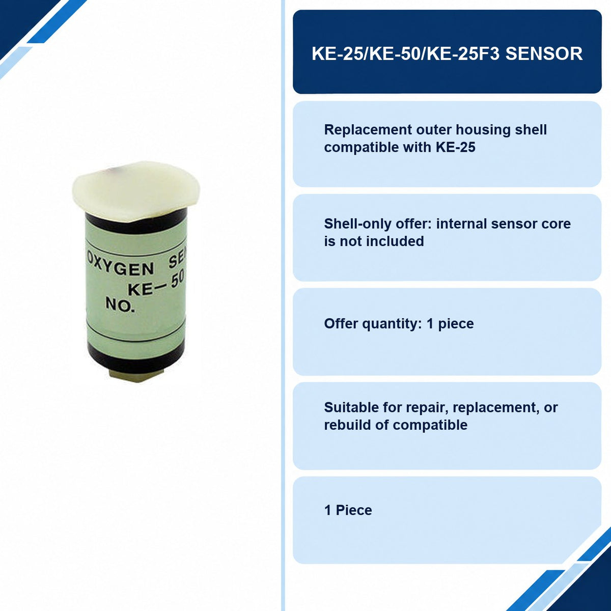 KE-25/KE-50/KE-25F3 Sensor specifications and delivery information