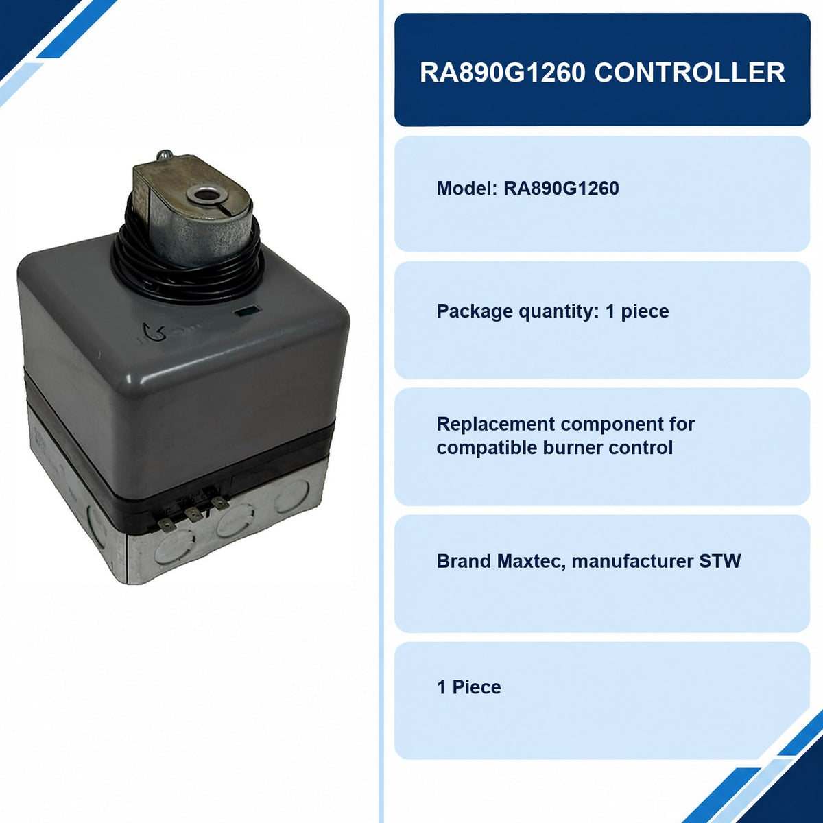 RA890G1260 Controller specifications and delivery information