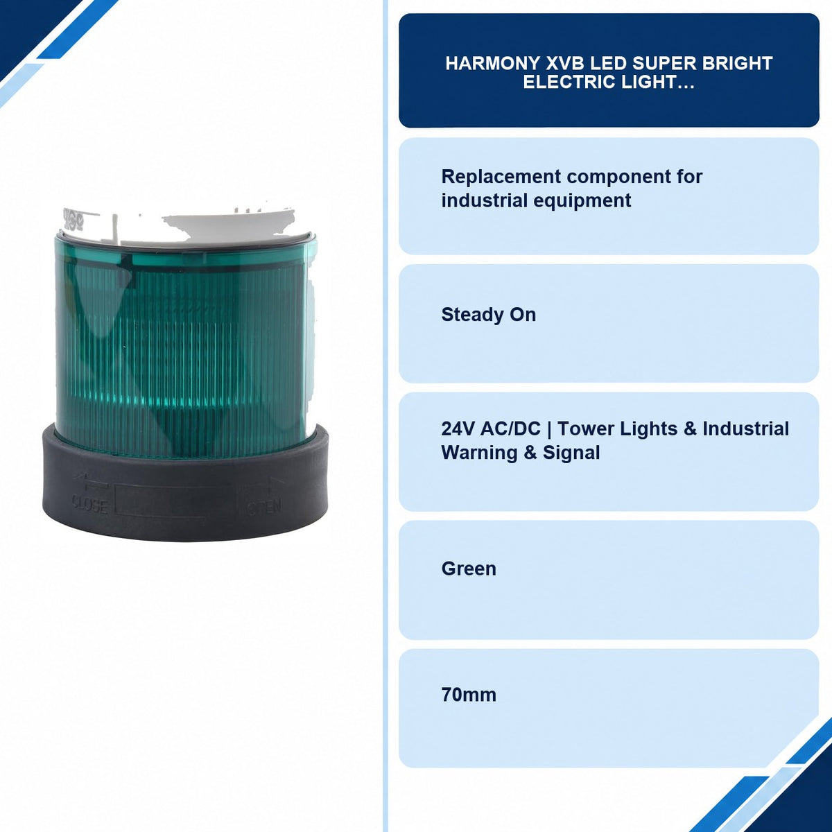 HARMONY XVB LED SUPER BRIGHT Electric Light specifications and delivery information
