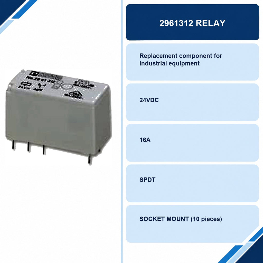 2961312 Relay specifications and delivery information