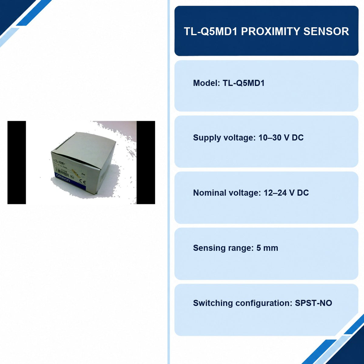 TL-Q5MD1 Proximity Sensor specifications and delivery information