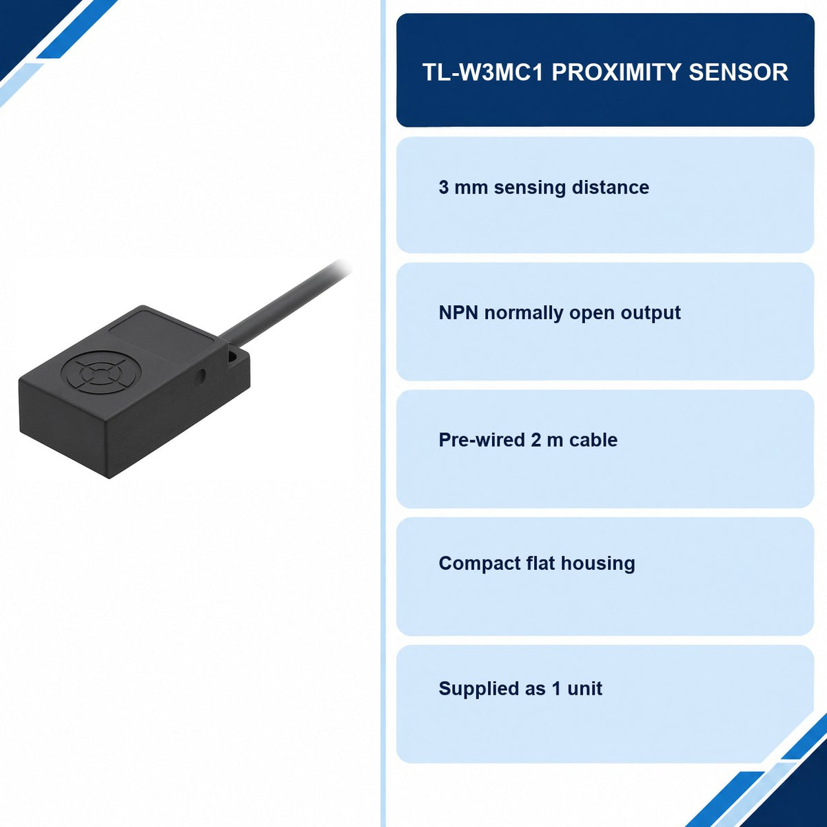 TL-W3MC1 Proximity Sensor specifications and delivery information