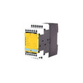3TK28 safety relay front view with screw terminals and 24V DC marking