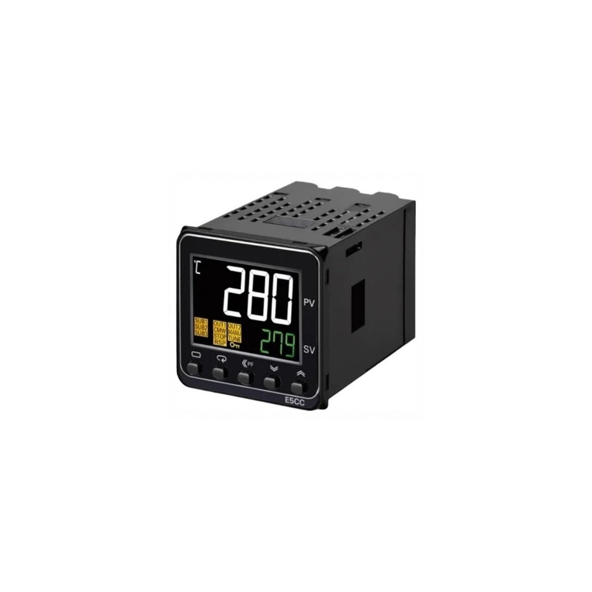 E5CC-RX2DSM-800 Digital Temperature Controller, 48 x 48 mm Panel Mount, Universal Input, Relay Output, standard non-communication configuration, 24 VAC/VDC