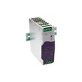 DIN rail power supply, front view