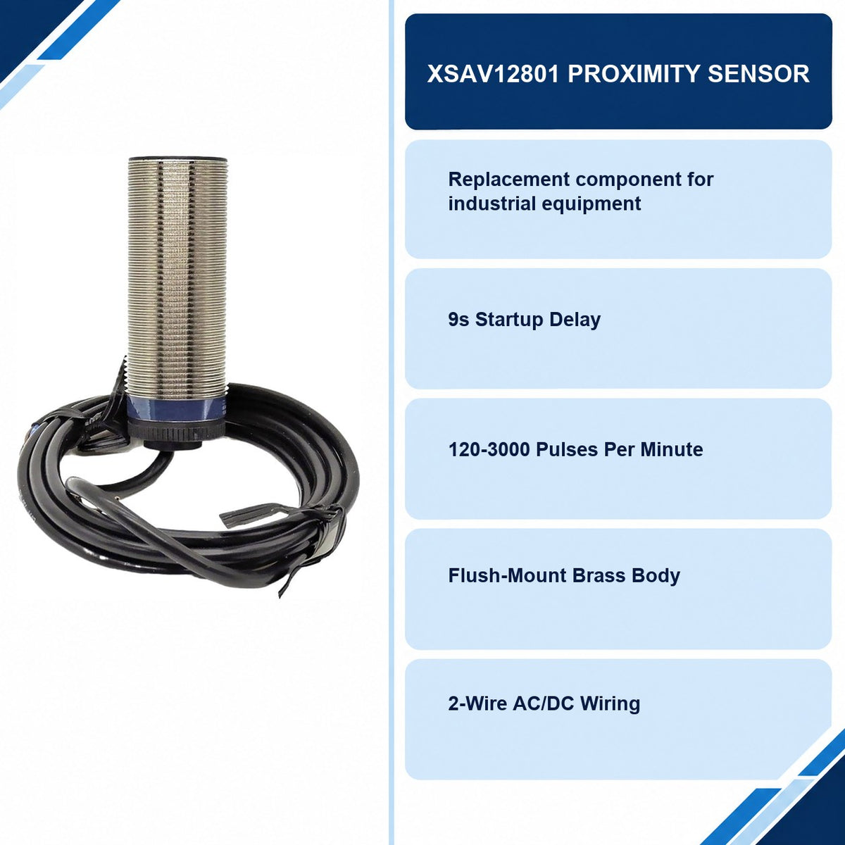 XSAV12801 Proximity Sensor specifications and delivery information